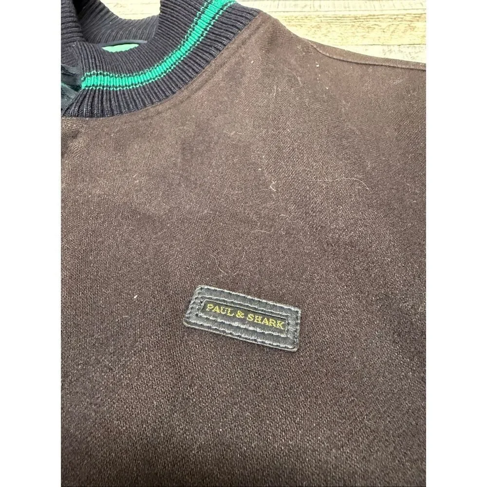 Vintage Paul & Shark Wool Yacht Club Lined Bomber Jacket Made in Italy Sz Small - Picture 12 of 12